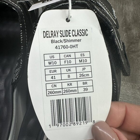 Hey Dude Delray Slide Classic Women's size 10 Metallic Platform Sandals - Picture 8 of 8